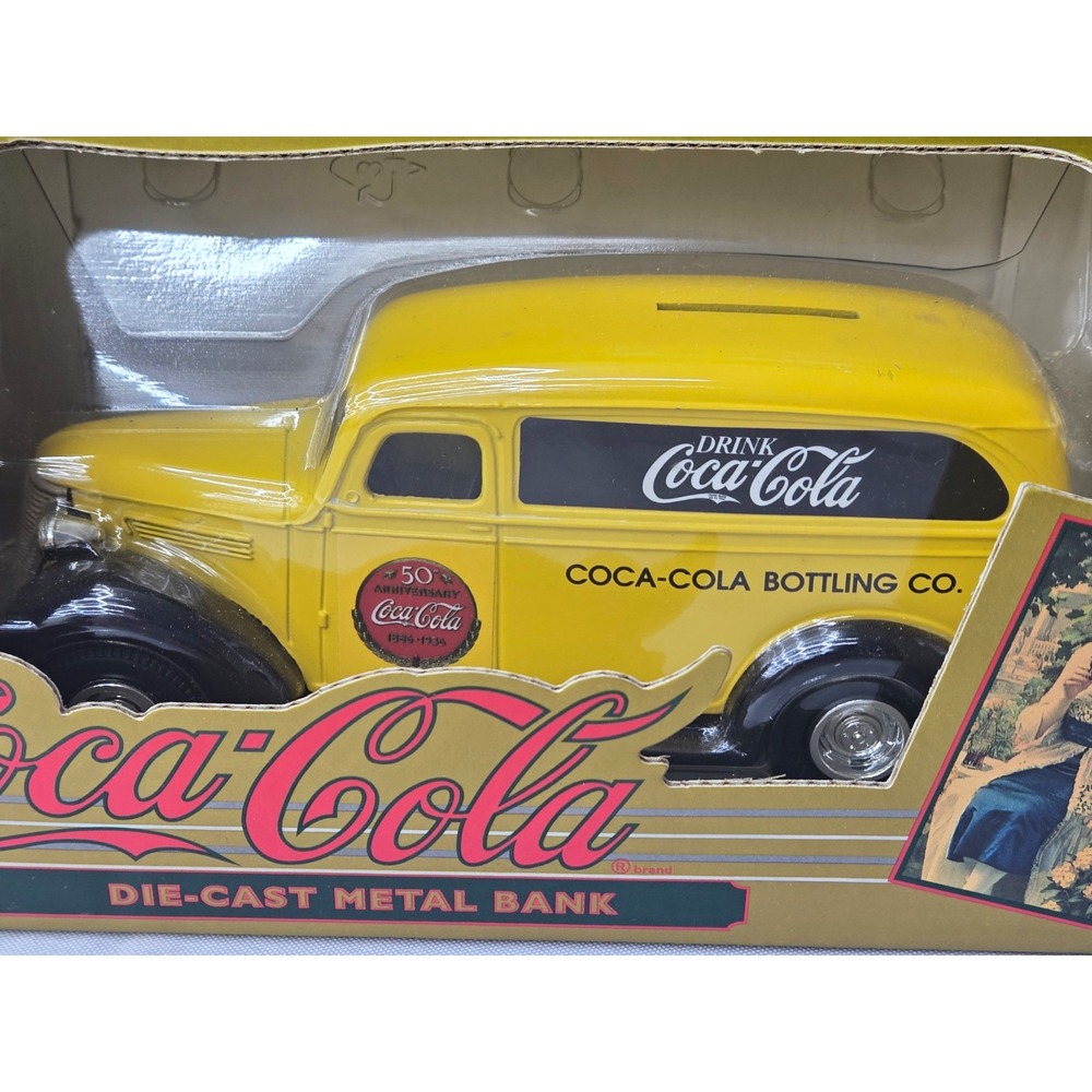 ERTL Coca-Cola 1936 Chevy Panel Delivery Truck Die-Cast Metal Bank NIB B901
